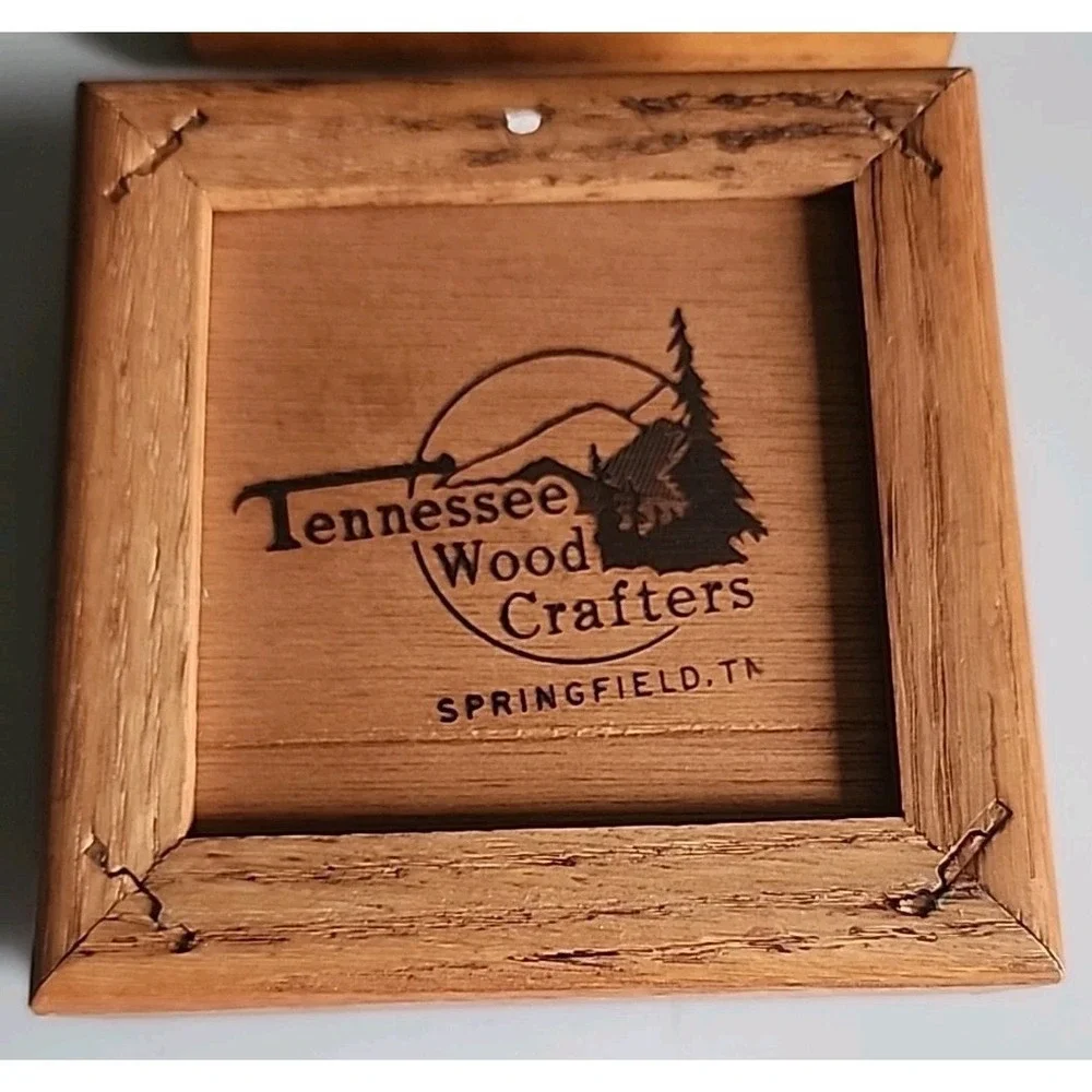 Tennessee Wood Crafters Solid Wood  Decorative Quilted Box Memory MADE IN USA